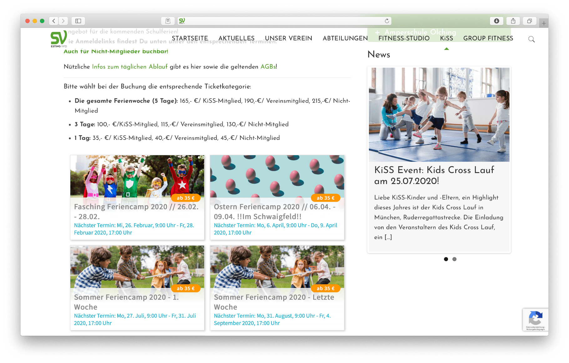 SVE - Homepage