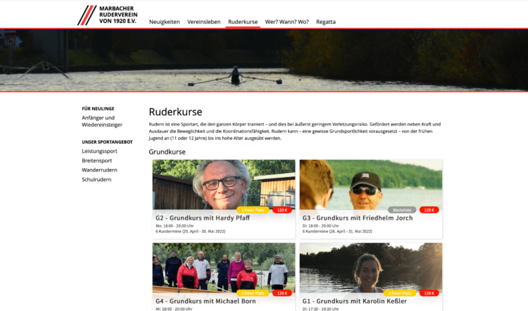 Marbacher Ruderverband e.V. - Website