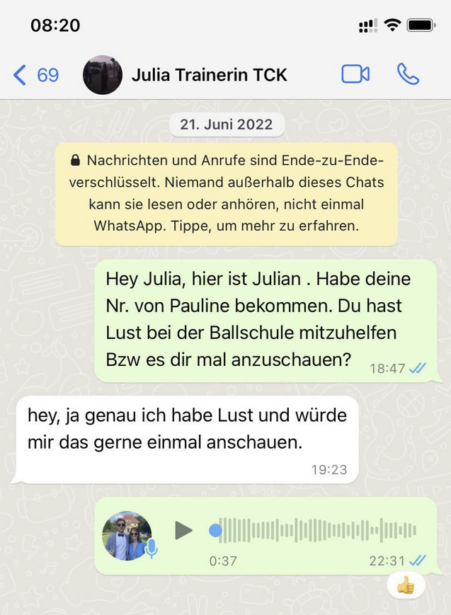 Whatsapp Kommunikation